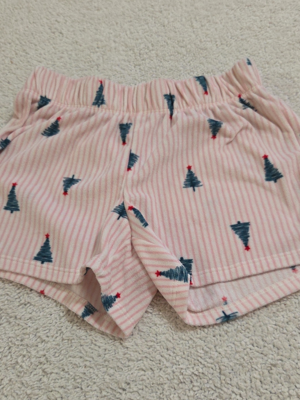 WONDER NATION CHRISTMAS TREE PAJAMA SHORTS